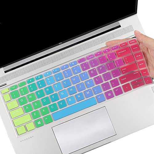 Funda protectora para teclado HP ProBook 440 445 G5 G6 G7 de 14 pulgadas | HP ProBook 430 G5 | HP ProBook x360 440 G1 | HP ProBook 640 G4 G5 (no compatible con Probook 430/440/640 G1 G2 G3 Arcoíris