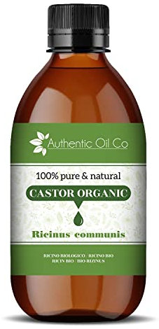 Rizinusöl, biologisch, 100% rein und natürlich, hexanfrei, für Wimpern, Hautpflege, tierversuchsfrei, Augenbrauen, 50 ml