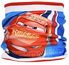 Sun City Cars Lightning Mcqueen Kinder Jungen Polar Fleece Schlauchschal Winter-Schal Loop (Rot)