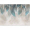 murando Papier peint intissé Plume 350x256 cm Décoration Murale XXL Poster Tableaux Muraux Tapisserie Photo Trompe l'oeil Boho Abstrait Ornament turquoise n-C-10004-a-a