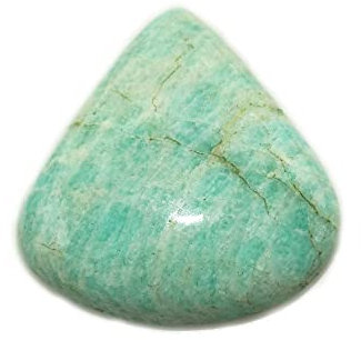Grüner Amazonit-Cabochon, natürlicher Amazonit-Edelstein, Birnenform, 31 Karat, 25 x 25 x 7 mm, Edelstein zur Schmuckherstellung, 25x25x7mm, Edelstein, amazonit