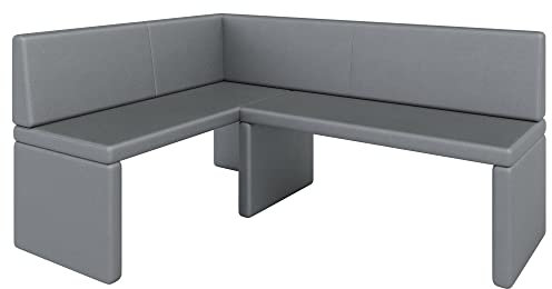 Eckbank Akiko Corner Bench - Eckbankgruppe für Ihrem Esszimmer, Küche modern, Sitzecke, Essecke. Perfekt für Küche, Büro und Rezeption. Solide und Starke Verarbeitung. (Soft 29, 142x196cm Links)