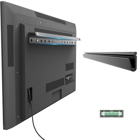 No Drill Drywall TV Mount, Studless Wall Mount for 32-75 Inch TVs up to 150lbs, Easy Install with Level Bubble Meter