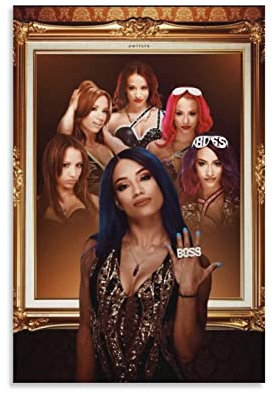 ACIDI Poster Und Gedruckte 60 * 90cm Sasha Banks Leinwand Wandkunst Wohnzimmer Poster Schlafzimmer Dekor Malerei Kein Rahmen