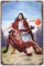 Vintage-Metall-Blechschild – Jesus vs Satan im Basketball-Poster, lustige Schilder, Wandkunst, Dekoration für Zuhause, Bar, Kneipe, Club, Café, Wohnzimmer, 20,3 x 30,5 cm