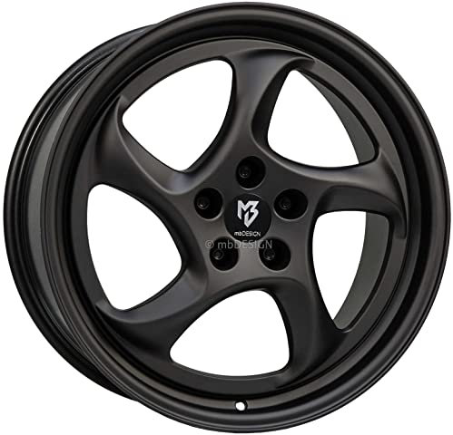 MB Design Felge TURBO 9.0Jx19 ET42 5x108 Schwarz stumpfmatt kompatibel mit Ford Focus Kuga Mondeo Puma ST Puma