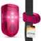 VELMIA Sicherheitslicht [2er Set] für maximale Sicherheit durch Sichtbarkeit I Reflektoren für Kinder, mit anti-Break Clip Halterung und Klettbänder zur optimalen Befestigung (Neon Pink)