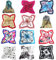 QUUPY Damen-Halstuch, Seide, quadratisch, 50 x 50 cm, 10 Stück, Satin Bandana, Silk Nicki Scarf, Neck Scarf