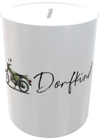 Personalisierte Moped-Spardose - Lustige Geschenkidee für Simson-Fans (grün)