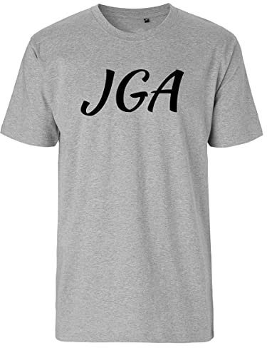 Huuraa Herren T-Shirt JGA Junggesellenabschied Bio Baumwolle Fairtrade Oberteil Größe L mit Motiv für die Party vor der Hochzeit Geschenk Idee für Freunde und Familie