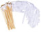 SWOURT Wedding Wands Lot de 30 baguettes de fée en soie avec rubans de mariage, baguette de fée en soie, pour mariage, anniversaire, fête