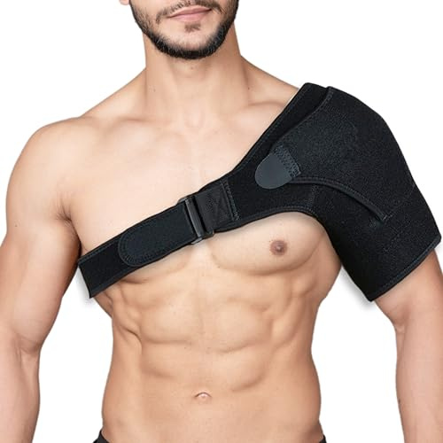 Wonder Care Manguito rotador para alivio del dolor de hombro, soporte de hombro de neopreno para hombres y mujeres para dislocación de ratón congelado hombro rotador puño alivio del dolor