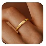 FUNEIA Gold Ringe mit Buchstaben Damen Frauen 14K Vergoldet Initialen Ring Gold Fingerring Stapelring Letter Ring Anfangsbuchstaben Statement Daumenring Modeschmuck Geschenk Teenager Mädchen