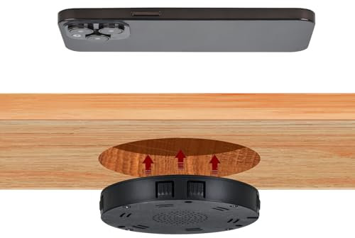 kalb | Drahtloses Ladegerät 15W Unsichtbar 85mm x 13,5mm Universell Geschützt Induktives Laden QC 3.0 USB Plug & Play schwarz