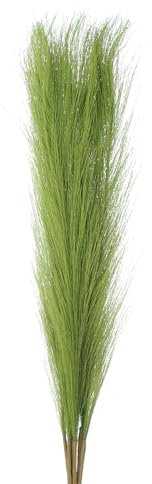 QUARKZMAN Lot de 8 Fausses Herbes de la Pampa, 55 cm, Fausses Herbes de la Pampa Moelleuses, Hautes, Artificielles, pour Salon, Fête, Vase Mural, Décoration de Mariage, Vert Herbe