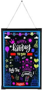 60x80cm LED Schreibtafel Leuchtende Werbetafel Geschäften Bars Plakate Tafeln Neonlicht Werbetafel DIY-Design Leuchttafel Neonlicht Werbetafel