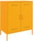 vidaXL Sideboard, Kommode mit Stauraum, Anrichte Schrank für Wohnzimmer, Beistellschrank Mehrzweckschrank, Industrie-Stil, Senfgelb Stahl