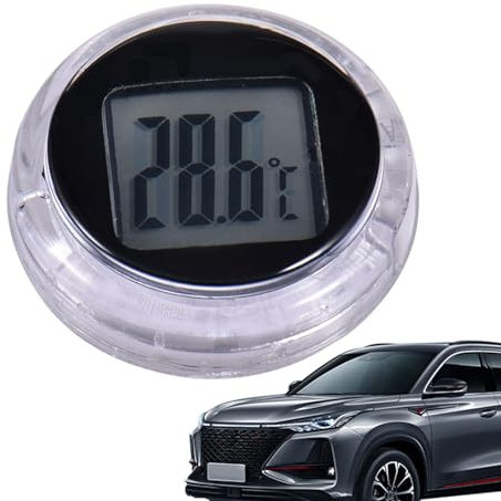 Monozoz Misuratore di temperatura per auto, termometri digitali ad alta precisione, Termometri tascabili con display digitale adesivo per uso domestico, cruscotto, moto, auto