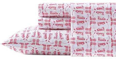 Wrangler - Full Sheet Set, Super Soft Bedding Set, Cozy Home Decor, Yellowstone Inspired, Oeko-Tex Certified (Knockin Boots Pink, Full)