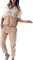 Damen Tracksuit Sportanzug Traingsanzug Jogginganzug Frauen 2 Stück Bekleidungsset Sport Hosen + Kapuzenpullover Fitnessstudio Kapuzenjacke