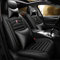 Maipula Sitzbezüge Für Jeep Cherokee Grand Cherokee 2003-2019 5-sitzer Allwetter Sitzauflage Kunstleder Autositzbezüge Schonbezüge Set für Vordersitze & Rückbank, Schwarz
