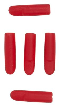Fox Rage Predator Red Treble Hook Sleeves - 10 Hülsen zum Vorfachbau, Größe:Large