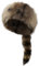 Head Gear Winter Damen Faux Hut Kostüm Coonskin Hut für Kinder Plüsch Hellbraun Waschbär Schwanz Kappe Trapper Cap mit Ohr, coffee, Einheitsgröße