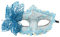 SRZYMJ Blau Karnevalsmaske Maskerade Maske Venezianische Spitze Augenmaske Spitzenmaske Gesicht Kostüm für Halloween Karneval Party Cosplay Einheitsgröße