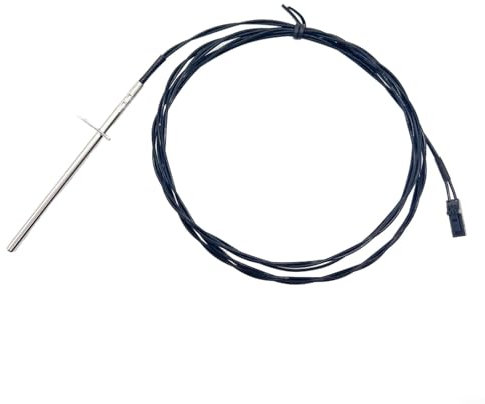 HOHOVYVY Sensorsonde,Thermistor-Abgassensorsonde,Schwarze Thermistor-Abgassensorsonde für Pelletofen für 3-20-11744