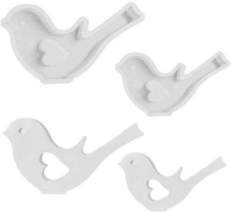 2 Stück Ostern Silikonform Vogel,Silikonformen Gießformen Vogel,Ostern Giessform Silikon Gießform Vogel,Vogel Gipsformen zum Gießen,Gießformen Silikon Ostern for Gips, Sojawachs Kerzen
