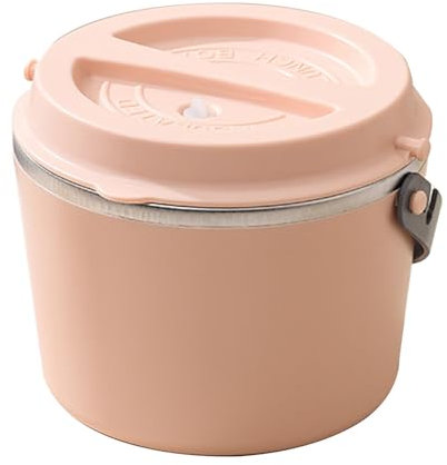 Lunch Box 40 oz per adulti isolato sottovuoto bocca larga thermos per zuppa (con isolamento) Bento Box portatile, contenitore per cibo caldo per pendolari/lavoratori edili/studenti (rosa, 12