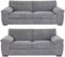 Furniture 786 Delta 3+2 Seater Sofa Set - Grey High Back Jumbo Cord 3 Seater Couch - Comfy 2 Seater Sofa Suite - Value Dual Arm Corner Sofa - 5 Seater Sofa for Living Room Lounge (Grey)