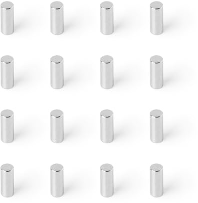 Strong Magnets Neodym Magnet - Rund 4 x 10 mm - 20 Stück - Extra stark, hält bis 662 g - Für Magnettafel, Kühlschrank, Whiteboard, Pinnwand, Büro