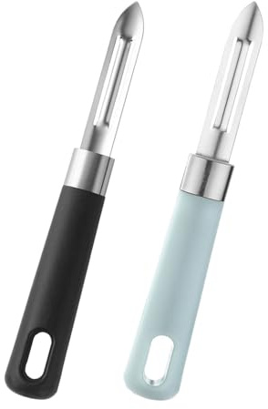 JUKOTA 2Pcs Pelapatate Professionale Pela Patate e Verdure Universale Pelaverdure con Lama in Acciaio Inossidabile Sbuccia Patate Pela Carote,Sbucciatore Manuale per Pelare Patate Carote Frutta