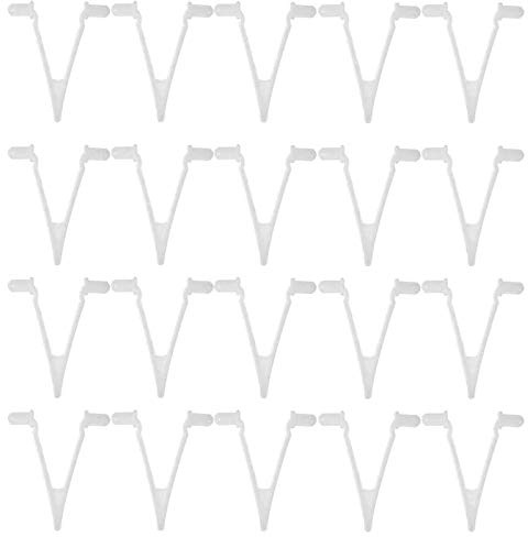 Sirxlevcy 20 Pcs Pool Supplies V-Clip Butterfly Telescopic Pole Fixing Clip Used for Pool Vacuum Handle Net Brush Pole
