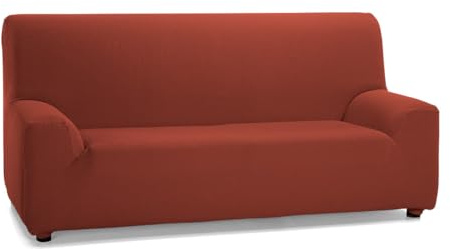 ECOMMERC3 Sofaüberwurf für 2 Sitzer - Farbe Fliese - rutschfest und super verstellbar, 100% Made in Spain