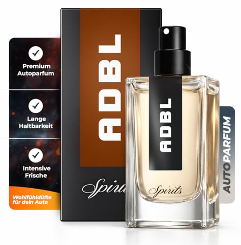 ADBL Spirits Hays Premium Auto Parfüm | Langanhaltender Autoduft, Intensiver Lufterfrischer mit edler Duftkomposition für den Fahrzeuginnenraum | Auto Duft Alternative zu Duftbaum Auto | 30ml