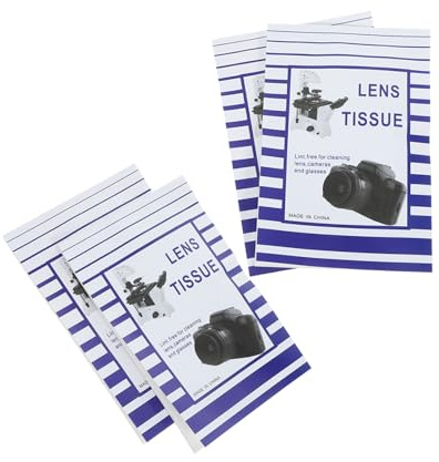 BCOATH 200pcs Lens Cleaning Tissue Paper for Microscope and Optical Devices, Soft Paper Material with Efficient Cleaning, Suitable for School and Office Use, Portable 15x10cm Disposable