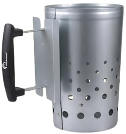Little Balance 3068 Cheminée d'allumage, Starter pour Barbecue à Chardon, Allume-feu avec poignée, Démarrage Rapide et Facile du Charbon, Ø18 cm, Acier