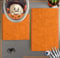 LuxUrux Bad Teppiche Luxus Chenille (2-Teilig) Badematte Set, Weiche Plüsch Anti-Rutsch-Bad Teppich + Toilettenmatte.1 '' Mikrofaser Zotteligen Teppich, Super Saugfähig |Orange|Gebogener Satz