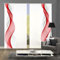 Home Fashion 4er-Set Schiebegardinen OPALIA, 4X 245 x 60 cm inkl. Zubehör, Farbe:rot