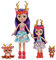 Enchantimals HCF80 - Danessa Deer und kleine Schwester (ca. 15 cm und ca. 10 cm) und 2 Tierfiguren, Abnehmbarer Rock und Zubehörteile, tolles Spielzeug Geschenk für Kinder ab 3 Jahren