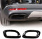 DIYUCAR Für MB Benz GLE 350 GLE 450 GLC GLS W167 X253 X167 2020 2021 2022 Schalldämpfer Auspuffrohr Endrohr Heckabdeckung Zierleiste Auto Außen Zubehör (Edelstahl Hellschwarz)