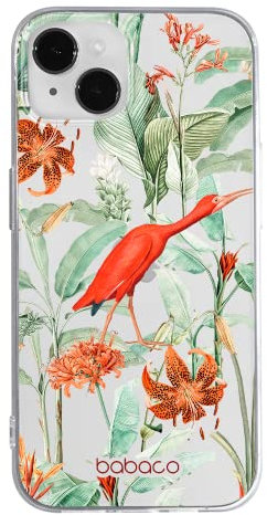 Babaco ERT Group Handyhülle für Apple iPhone 14 Original und offiziell Lizenziertes Muster Flowers 049 optimal an die Form des Handy angepasst, teilweise transparent