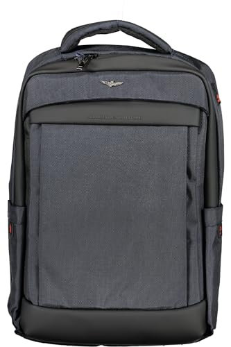 AERONAUTICA MILITARE Zaino Uomo AM-504 Blu con porta Pc/Tablet e tasche esterne - mis. cm. 42x32x15