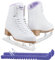 Jackson Classic JC380 Schlittschuhe mit violettem Futter – Damen 6 – Bündel mit Schlittschuhschoner