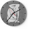 Modern Wanduhr Minimalistisch Akt Empfindlich 30x30cm Rund Klein Wand Uhr Glas Analog Zimmeruhren Küche Büro Wohnzimmer Glasuhr Wall Clock Dekoration Design Wanddekoration Küchenuhr C3AR30x30-5532