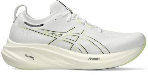 ASICS Herren Men's Gel-Nimbus 26 Sneaker, Weiß/Birke, 46.5 EU Weit