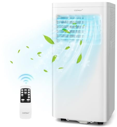 RELAX4LIFE Mobile Klimaanlage, 9000 BTU Klimagerät mit Abluftschlauch, Kühlen & Entfeuchten & Belüften, Luftkühler mit Nachtmodus, Fernbedienung/WiFi App-Steuerung