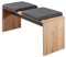 Stella Trading Memphis Aspecto Artesano, Moderno Banco salón y Comedor, Madera de ingeniería, Artisan Roble/Grafito, 130 x 49 x 40 cm